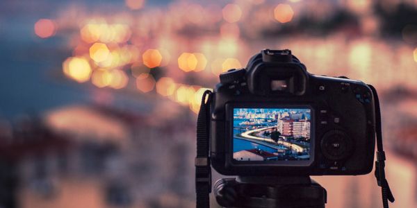 a man photographing the city.